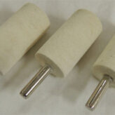 Zephyr 1" x 2" Felt Cylinder for 1/4" - 3/8" Chuck Pack of 3