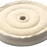 Zephyr Cotton Muslin 50 Ply 3-Row Sewn Buffing Wheel