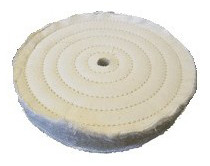 Zephyr Cotton Muslin 60 Ply 5-Row Sewn Buffing Wheel - 10 inch