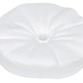Zephyr White Domet Flannel 30 Ply 1-Row Sewn Buffing Wheel