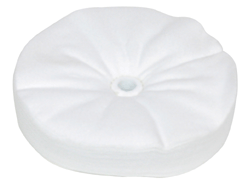 Zephyr White Domet Flannel 30 Ply 1-Row Sewn Buffing Wheel