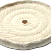Zephyr White Muslin 86/80 30 Ply 3-Row Sewn Buffing Wheel