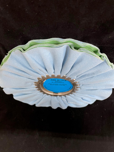 Zephyr Blue/Green Airway Buffing Wheel - 10 inch
