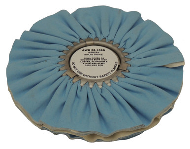 AWB58-10SS__07606__16643.1589845291.386.513 Zephyr Blue/White Show Shine Final Finish Airway Buffing Wheel - 10 inch