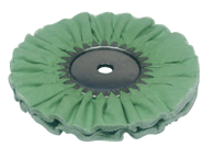 AWG58_8HA__35204__13368.1589845290.386.513 Zephyr Hall Green Medium/Light Cutting Airway Buffing Wheel - 10 inch