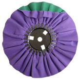Zephyr Purple/Green Smooth Cut Airway Buffing Wheel - 8 inch