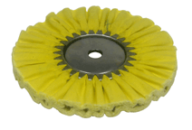 Zephyr Yellow #4 Medium/Heavy Cutting Airway Buffing Wheel - 8 inch
