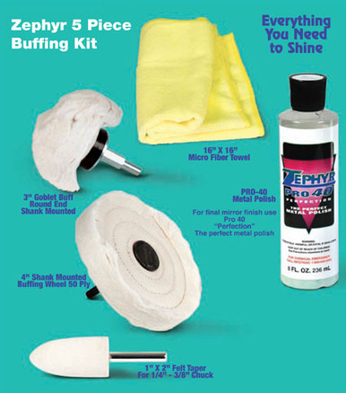 Zephyr 5 Piece Polishing/Buffing Kit
