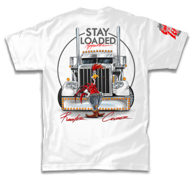 ROOSTERCRUISERWHITEBACK__96090.1752058562.386.513 Stay Loaded "Rooster" T-Shirt - White